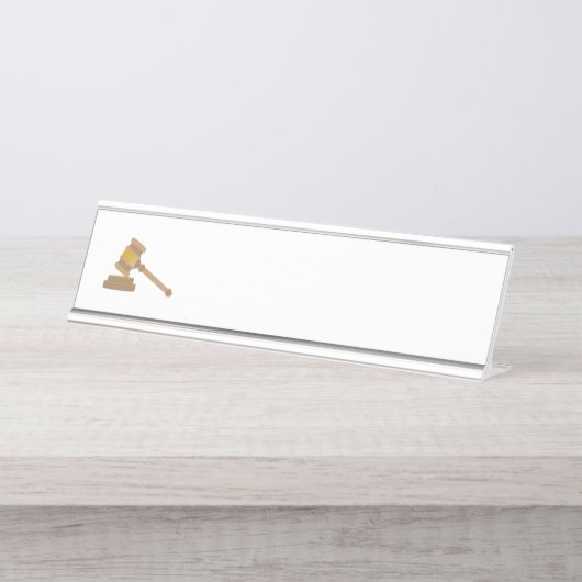 Judges Gavel Bureau Naambordje (Voorkant)