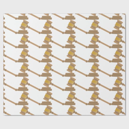 Judges Gavel Cadeaupapier (Vlak)