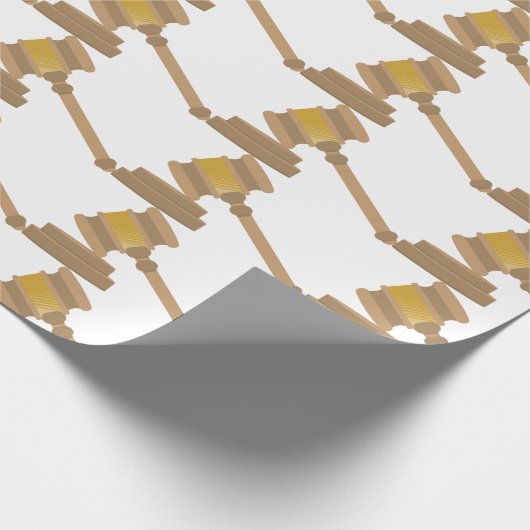 Judges Gavel Cadeaupapier (Hoek)