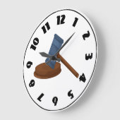Judges Gavel Clock Grote Klok (Hoek)