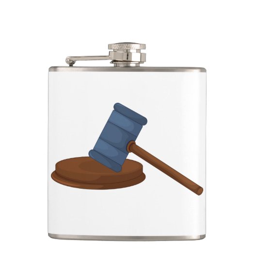 Judges Gavel Flask Heupfles (Voorkant)