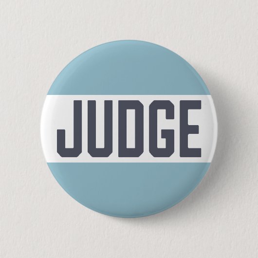 Judging Contest Moderne Rechter Ronde Button 5,7 Cm (Voorkant)