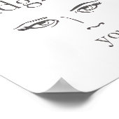 Judging Eyes "Silently Judging You" Poster (Hoek)