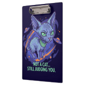 Judging Sphynx Cat Sci-Fi Cartoon Art Klembord (Links)