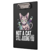 Judging Sphynx Cat UFO Alien Sarcastic Art Klembord (Links)