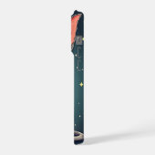 Judging Sphynx Cat UFO Space Cartoon Art iPhone Hoesje (Linkerkant)