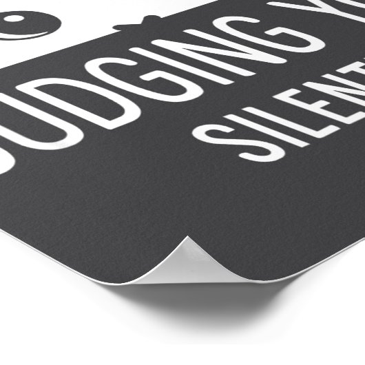 Judging You Silently - Funny Cat  Poster (Hoek)