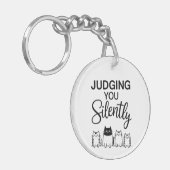 JUDGING YOU Silently Sleutelhanger (Voorkant Links)