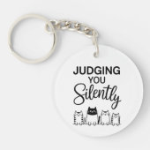 JUDGING YOU Silently Sleutelhanger (Voorkant)