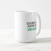 Judging Your Spreadsheet, Funny Accountant gift Koffiemok (Voorkant rechts)