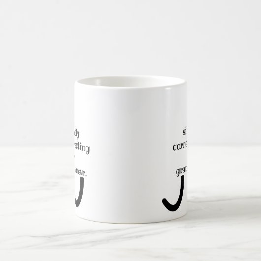 Judgmentaal Kat Zelden je Grammar corrigeren Koffiemok (Center)