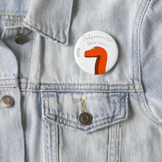 Judgmental Shoelace Button (In situ)