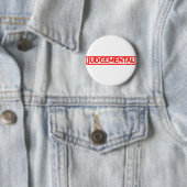 Judgmental Stamp Ronde Button 5,7 Cm (In situ)