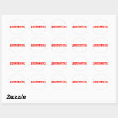 Judgmental Stamp Ronde Sticker (Vel)