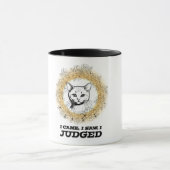 Judgy Cat Floral Design – I Came I Saw I Judged Mok (Midden)