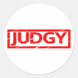 Judgy Stamp Ronde Sticker