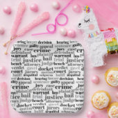 Judicial Legal Terns Word Cloud Design Papieren Bordje (Feest)