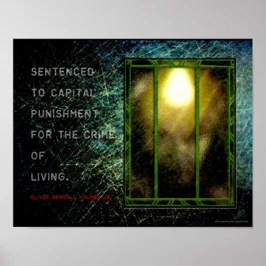 Judicial Wisdom - Holmes on Life and Death (v2) Poster (Voorkant)