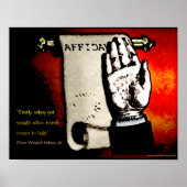 Judicial Wisdom - Holmes on Truth (v2) Poster (Voorkant)