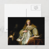 Judith bij het banket van Holofernes door Rembrand Briefkaart (Voorkant / Achterkant)
