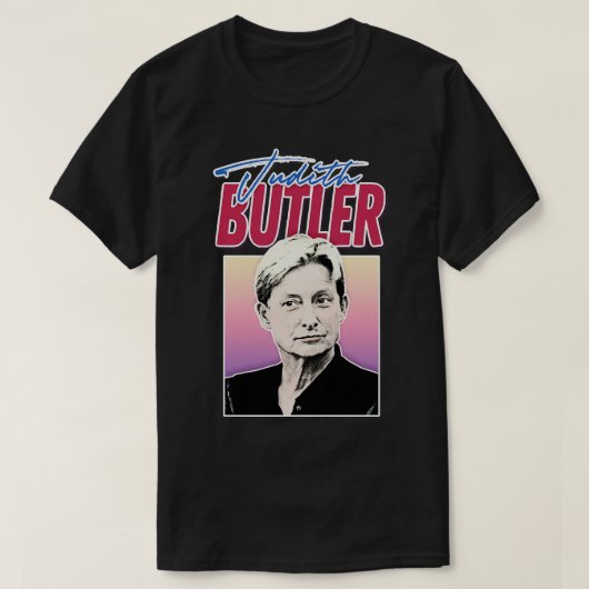 Judith Butler Feminist Icon Fan Art Design T-shirt (Design voorkant)