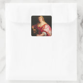 Judith, c.1525-28 (olie op canvas) vierkante sticker (Tas)