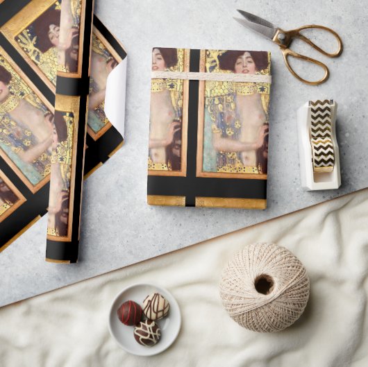 Judith en het hoofd van de Holofernes door Gustav  Cadeaupapier (Crafts)