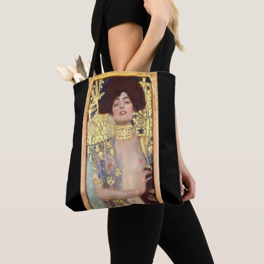 Judith en het hoofd van de Holofernes door Gustav  Tote Bag (Dichtbij)