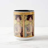 Judith en het hoofd van de Holofernes door Gustav  Tweekleurige Koffiemok (Center)