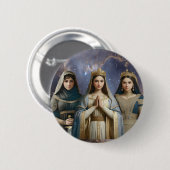 Judith, Esther & Blessed Virgin Mary Button Pin (Voorkant /achterkant)