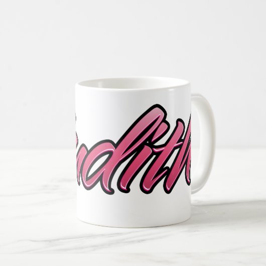 Judith faded pink Tasse Teetasse Kaffeetasse Koffiemok (Voorkant rechts)