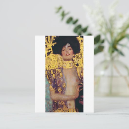 Judith (Lady in Gold), Gustav Klimt Briefkaart (Staand voorkant)