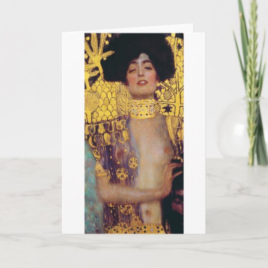 Judith (Lady in Gold), Gustav Klimt Kaart (Voorkant)