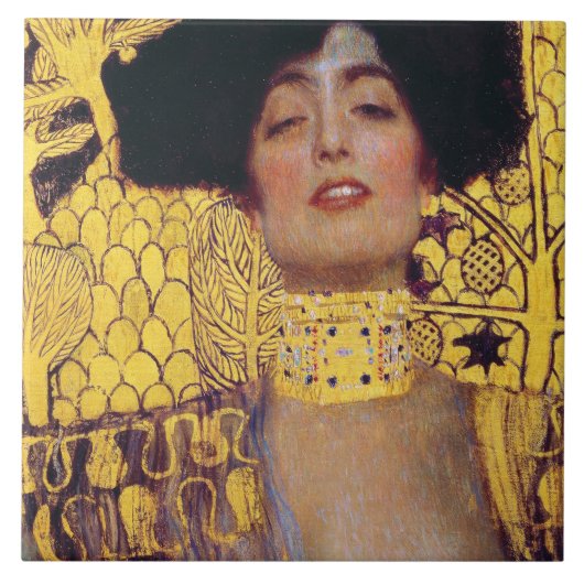 Judith (Lady in Gold), Gustav Klimt Tegeltje (Voorkant)