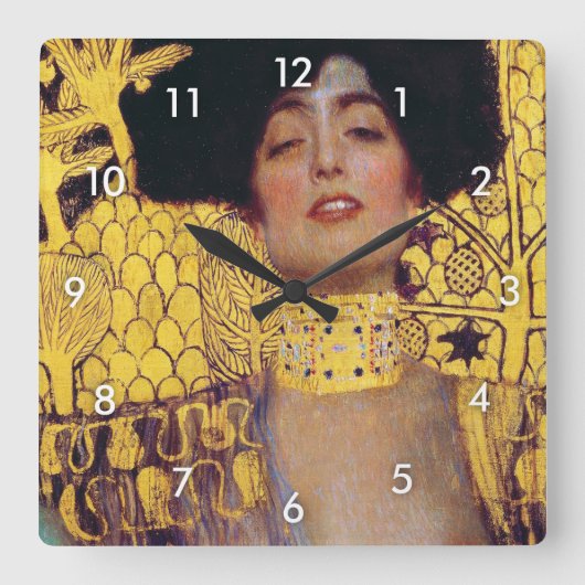 Judith (Lady in Gold), Gustav Klimt Vierkante Klok (Voorkant)