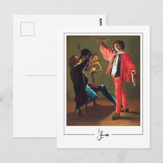 Judith Leyster #1 - Briefkaart met fijne kunst (Voorkant / Achterkant)