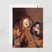 Judith Leyster - Kinderen lachen met een kat Briefkaart (Voorkant / Achterkant)