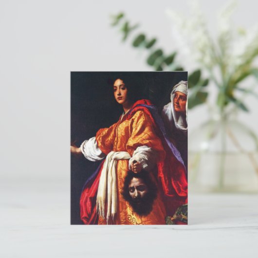 Judith met het hoofd van de Holofernes Briefkaart (Staand voorkant)