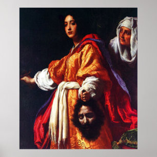 Judith met het hoofd van de Holofernes Poster