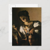 Judith met hoofd van de Holofernes, 1615 Briefkaart (Voorkant / Achterkant)
