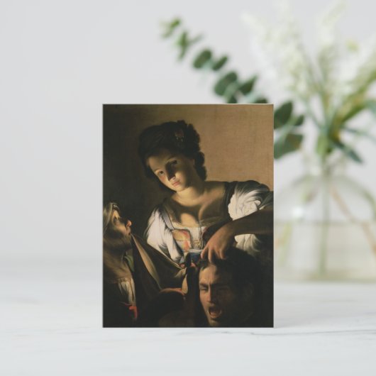 Judith met hoofd van de Holofernes, 1615 Briefkaart (Staand voorkant)