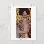 Judith met hoofdholofernes door Gustav Klimt Briefkaart (Voorkant / Achterkant)