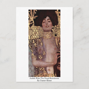 Judith met hoofdholofernes door Gustav Klimt Briefkaart