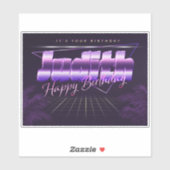 Judith Name Vorname lila retro Sticker Geburtstag (Vel)