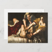 Judith Slay Holofernes - Artemisia Gentileschi Briefkaart (Voorkant / Achterkant)