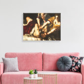 Judith Slay Holofernes - Artemisia Gentileschi Canvas Afdruk (Insitu (Woonkamer))