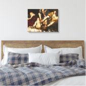Judith Slay Holofernes - Artemisia Gentileschi Canvas Afdruk (Insitu (Slaapkamer))