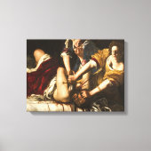 Judith Slay Holofernes - Artemisia Gentileschi Canvas Afdruk (Voorkant)