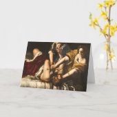 Judith Slay Holofernes - Artemisia Gentileschi Kaart (Gele Bloem)