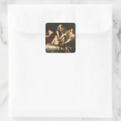 Judith Slay Holofernes - Artemisia Gentileschi Vierkante Sticker (Tas)